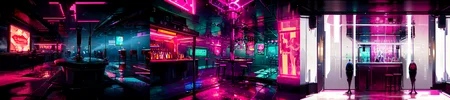highly insanely detailed, masterpiece, top quality, best quality, highres, 4k, 8k, RAW photo, (very aesthetic, beautiful and aesthetic), 
__lazy-wildcards/subject/env-bg-interior/cyberpunk_club/prompts__, 
<lora:Cyberpunk_Club:0.8>, 
(1girl:1.3), 1other, 
__lazy-wildcards/dataset/background__,âââ