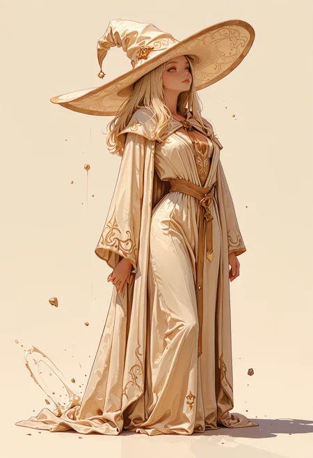 adult,
1woman, masterpiece, best quality, very aesthetic, detailed face, (dynamic:1.1), partial illumination, thick linework, illustration, witch, (huge brimhat:1.1), mage, robes, revealing, casting, platinum blonde hair, golden eyes, shadow, curvy
<lora:ppw_v7_animv4_1_r2:0.6> <lora:748cm_illu:0.6> 7481llu <lora:69yottea_illu_v2:0.4> <lora:illustrious_all_rated_v1:0.6> masterpiece, best quality, very aesthetic, absurdres <lora:GENESIS_MK0.2:0.5>