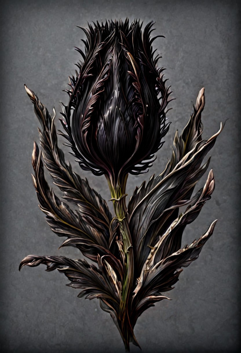 cg_darkscifi black tulip mm style flower ingrid-elias-style