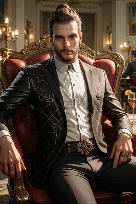 score_9, score_8_up, score_7_up,
<lora:FC5Joseph:0.8>
FC5Joseph, 1boy, brown hair, blue eyes, facial hair, looking at viewer, Inside a luxurious penthouse suite, sophisticated yakuza attire, reclining on a leather chair with a glass of whiskey, surrounded by opulence