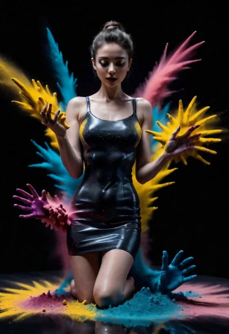 Colorful Powder Explosion - By DICE