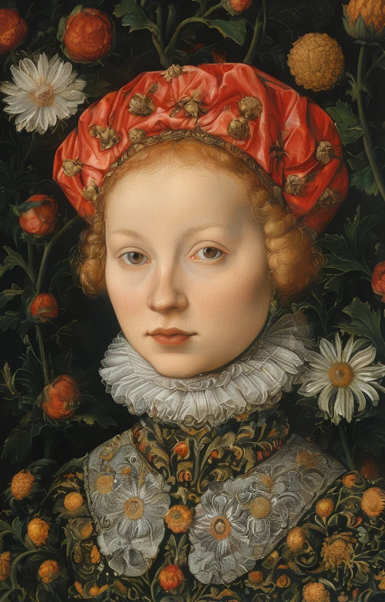 masterpiece,best quality,<lora:tbh282-sdxl:0.9>,illustration,style of Lucas Cranach the Younger portrait of noble man