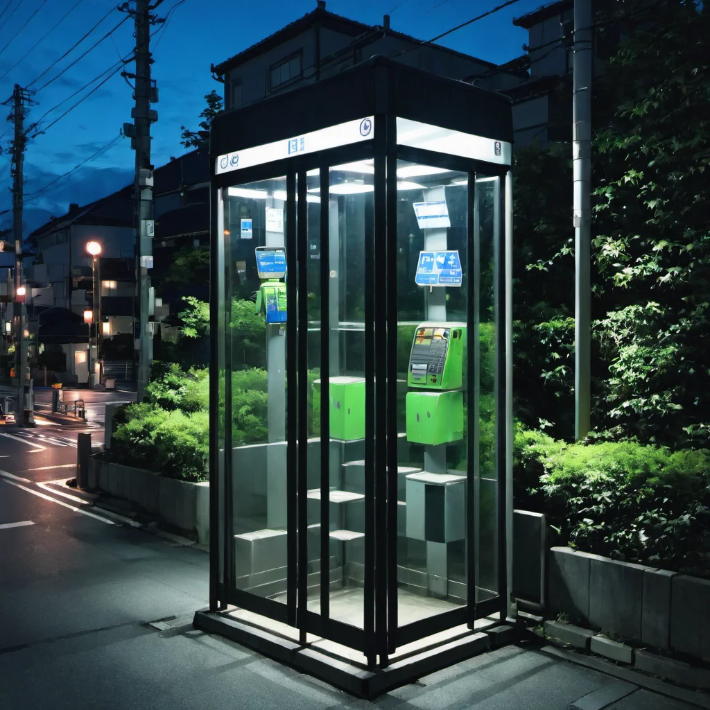 best quality, ultra-detailed, illustration,
telephone box, scenery, night, lamppost, outdoors, road, sign, sky, building, city, road sign, street, night sky, cityscape, dark, plant, bush, power lines, utility pole, fence, realistic, photo background, japan,
<lora:Japan_Payphone_SDXL_V1:1> <lora:offset_0.2:0.5>