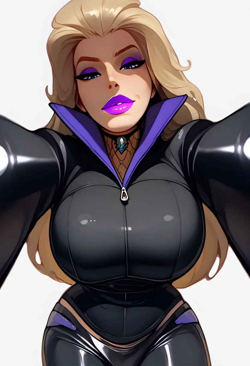 score_up_9, score_up_8, score_up_7, best quality,4kFacePonyXL, detailed face, clean line art, bold lines, femdom,
Karen, 1girl, solo, jacket zipped, large breasts, standing, dramatic background, from below, leaning over viewer, up close, beautiful eyes,