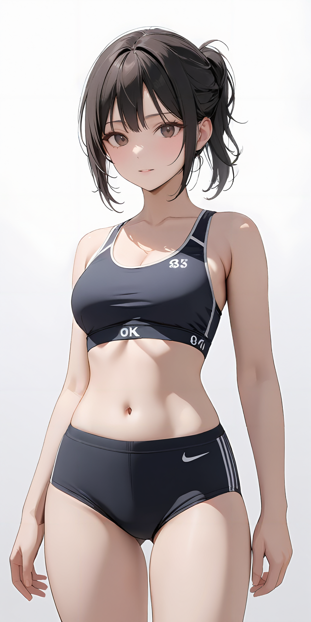 masterpiece,ultra-detailed,best quality,8K,illustration,simple background,girl,cowboy shot,
<lora:add-detail-xl:1>   <lora:jyojishitagi_SP_XL_V1.0:0.5> jyojipan, panties,training bra