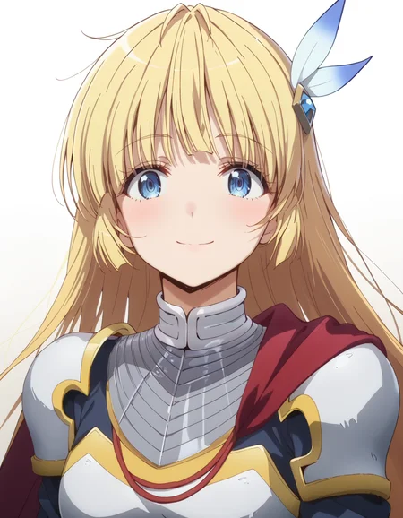 score_9, score_8_up, score_7_up, source_anime, BREAK
1girl, solo, looking at viewer, gradient background, upper body, light smile,
angelica (hitoribocchi no isekai kouryaku s1), long hair, blonde hair, feather hair ornament, blue eyes,
armor, breastplate, red cape, pauldrons,
<lora:angelica-hitoribocchi_no_isekai_kouryaku_s1_v3-anime-soralz:1>