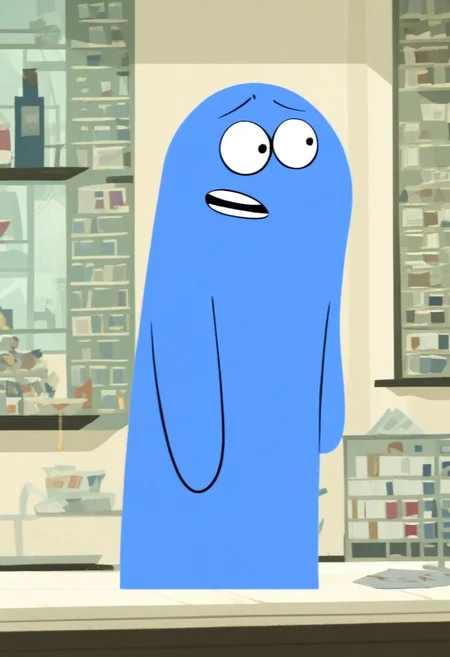 Score_9_up, score_8_up, score_7_up, 1boy, solo, bloo, blue skin