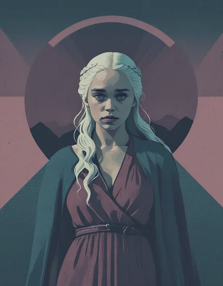 daenerys targaryen <lora:novuschroma28 style:.6> novuschroma28 style