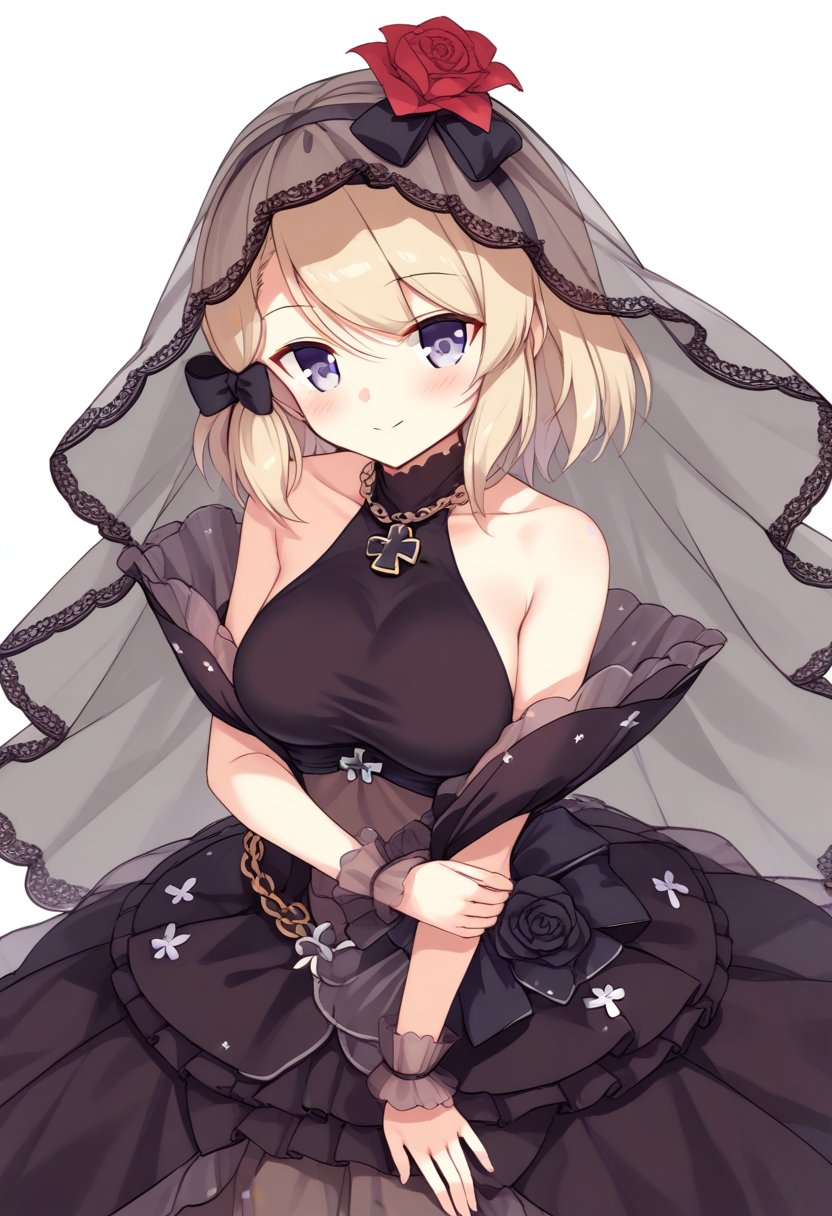 <lora:z23_XL_pony_bf16_v1:1> 1girl, z23 \(azur lane\),wedding dress,, BREAK score_9, score_8_up, score_7_up, BREAK source_anime, best quality, masterpiece, uncensored,<lora:sdxl_lightning_4step_lora:1>(clear eyes:1.2),zPDXLpg,rating_explicit,(4 finger:0.5),