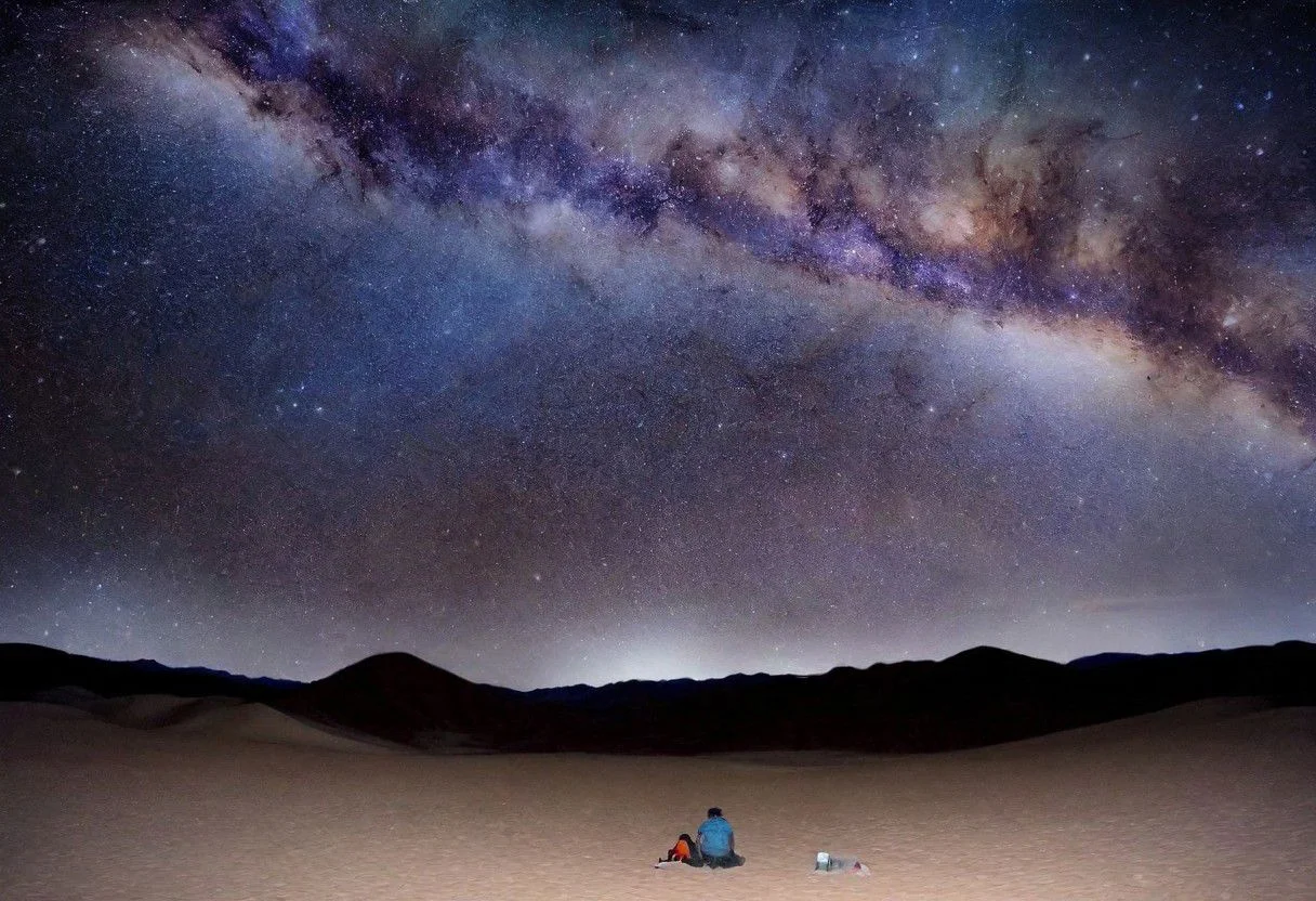 Chiahuahuan desert under a protected Dark Sky. Lying in our bed, we could see the bands of the milky way. Painstaking Attention To Details