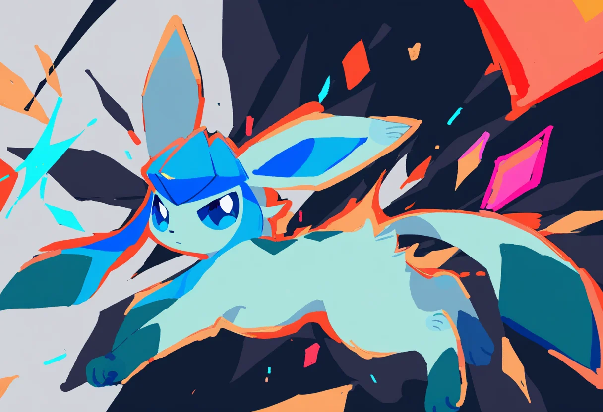 (masterpiece, best quality:1.1), solo, zerov:0.8, pokemon, glaceon,   <lora:N11_ZeroV_V9_250101-000019:0.8>