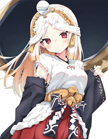 yuzuanjin,1girl,solo,looking at viewer,simple background,white background,cowboy shot,<lora:yuzuanjinC-000008:1>,, masterpiece, best quality, very aesthetic, absurdres,newest, incredibly absurdres,, toshizou \(0714\)