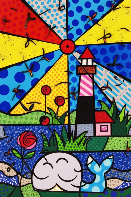 romeb1 illustration.
A whale swimming in the sea with a lighthouse in the background. <lora:romeb1_cap_d6a3e12:1.0><lora:829123667041528031:0>