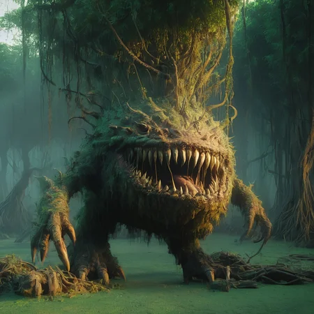 swamp monster, <lora:swamp monster-000010:1>