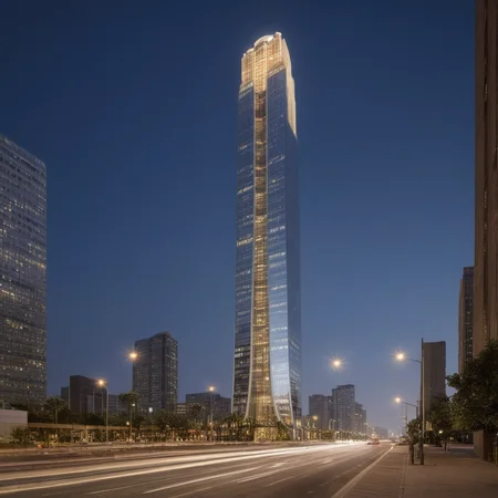<lora:JJsSkyscraper_SDXL:1>, ((Skyscraper)),masterpiece , best quality, soft lighting, high quality,  building, scenery, road, lamppost, real world location, highly detailed,
