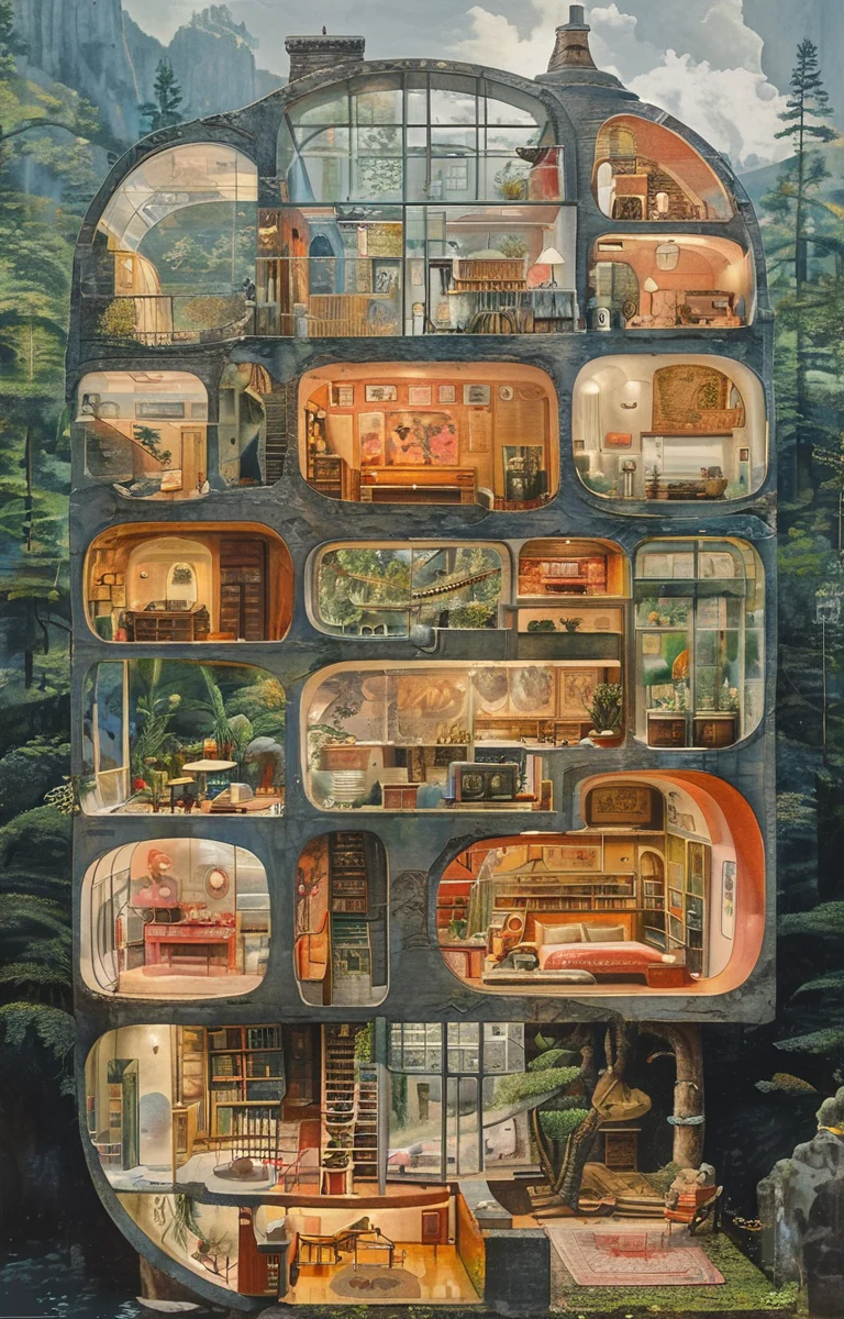 masterpiece,best quality,<lora:tbh242-sdxl:0.9>,illustration,style of Cutaway view animals