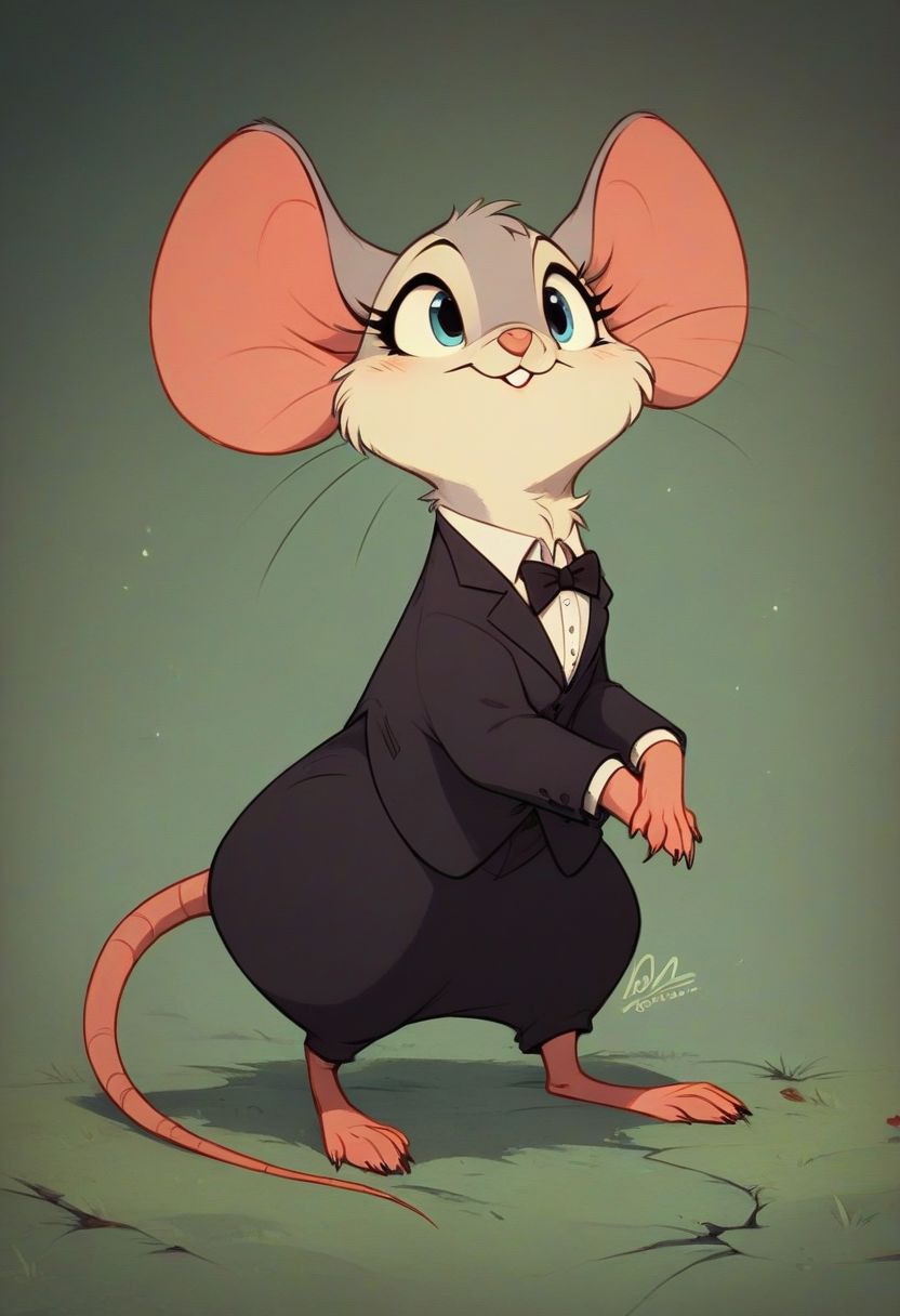 score_9, score_8_up, score_8, solo, (fluffy:0.8), (feral), furry, (((mouse))), female, claws, (fluffy cheeks:0.7), (formal clothing), (solo:2), j_cartoon, cute