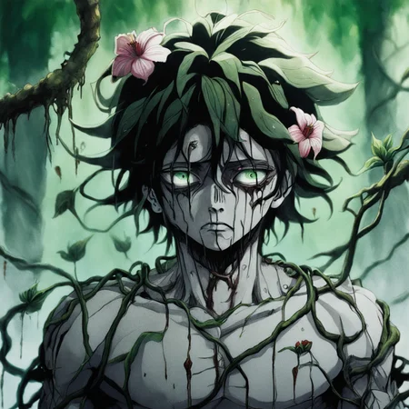 flowerman, <lora:flowerman-000045:1>