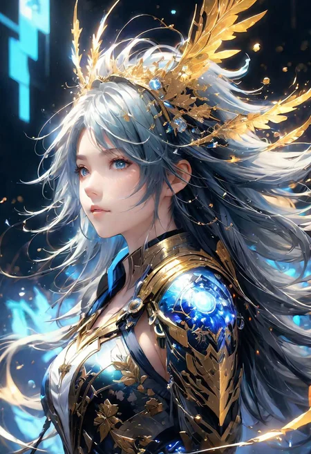 ,shoulder length messy long shine hair, happy, Full body, Beautiful anime waifu style boy, hyperdetailed painting, luminism, art by Carne Griffiths and Wadim Kashin concept art, 4k resolution, fractal isometrics details bioluminescence , 4d render, octane render, intricately detailed , cinematic, trending on artstation Isometric Centered hyperrealistic cover photo awesome full color, hand drawn , gritty, realistic mucha , hit definition , cinematic, on paper, ethereal background, abstract beauty,stand, approaching perfection, pure form, golden ratio, minimalistic, unfinished, concept art, by Brian Froud and Carne Griffiths and Wadim Kashin and John William Waterhouse, intricate details, 8k post production, high resolution, hyperdetailed, trending on artstation, sharp focus, studio photo, intricate details, highly detailed, by greg rutkowski