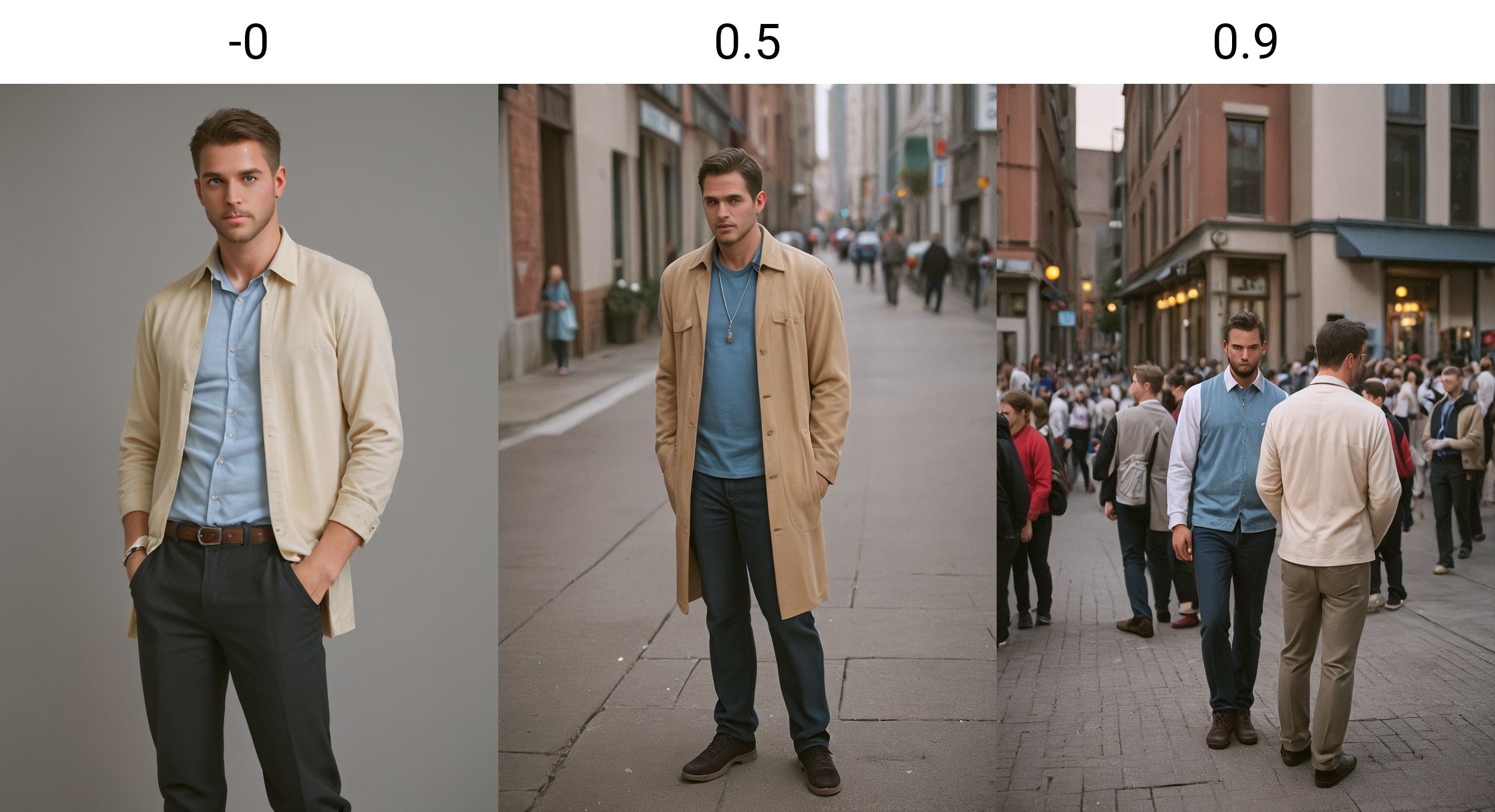 <lora:Solo - Crowd Slider_alpha1.0_rank4_noxattn_last:-0>, man, standing, clothed,