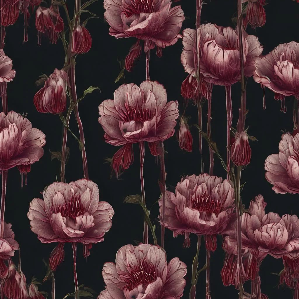 bleeding flower, 1object, high resolution, dark place, light from top
