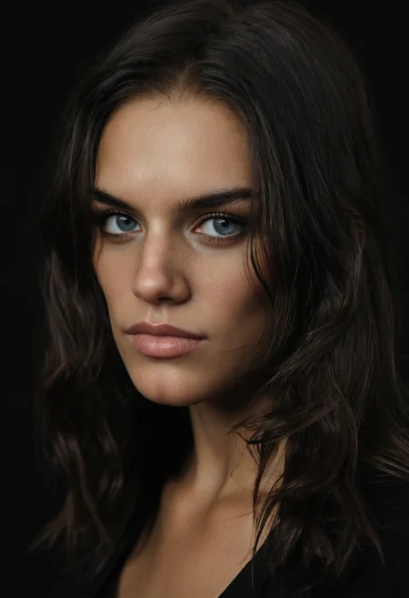 <lora:bella-PXL-V2:1> bellav2-pxl, bella,
portrait, black background, simple background, Realistic