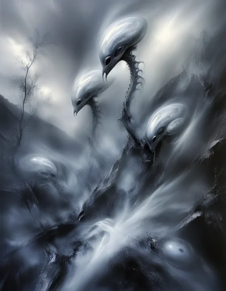 novuschroma style alien landscape in wispy vapor <lora:102_novuschroma_1:1>