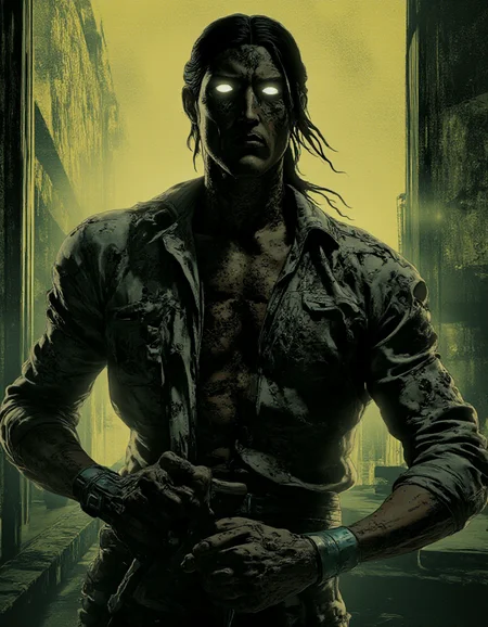 cybernetic mercenary,body half-transformed into a monstrous machine,eyes glowing with an unsettling intensity,clad in tattered clothing,exuding a sense of dread and power,,,Hollywood Cinematic Film style,epic photography,dramatic light,Kodak film style,,DarkAtmosCE style,,Blade Runner style,,anime style,<lora:Luminous_Shadowscape:0.6>,<lora:Hollywood Cinematic Film style v1:1>,<lora:DarkAtmospheric:0.6>,<lora:Blade Runner style v1:1>,<lora:anime style (Tales of black freighter) v1:1>
