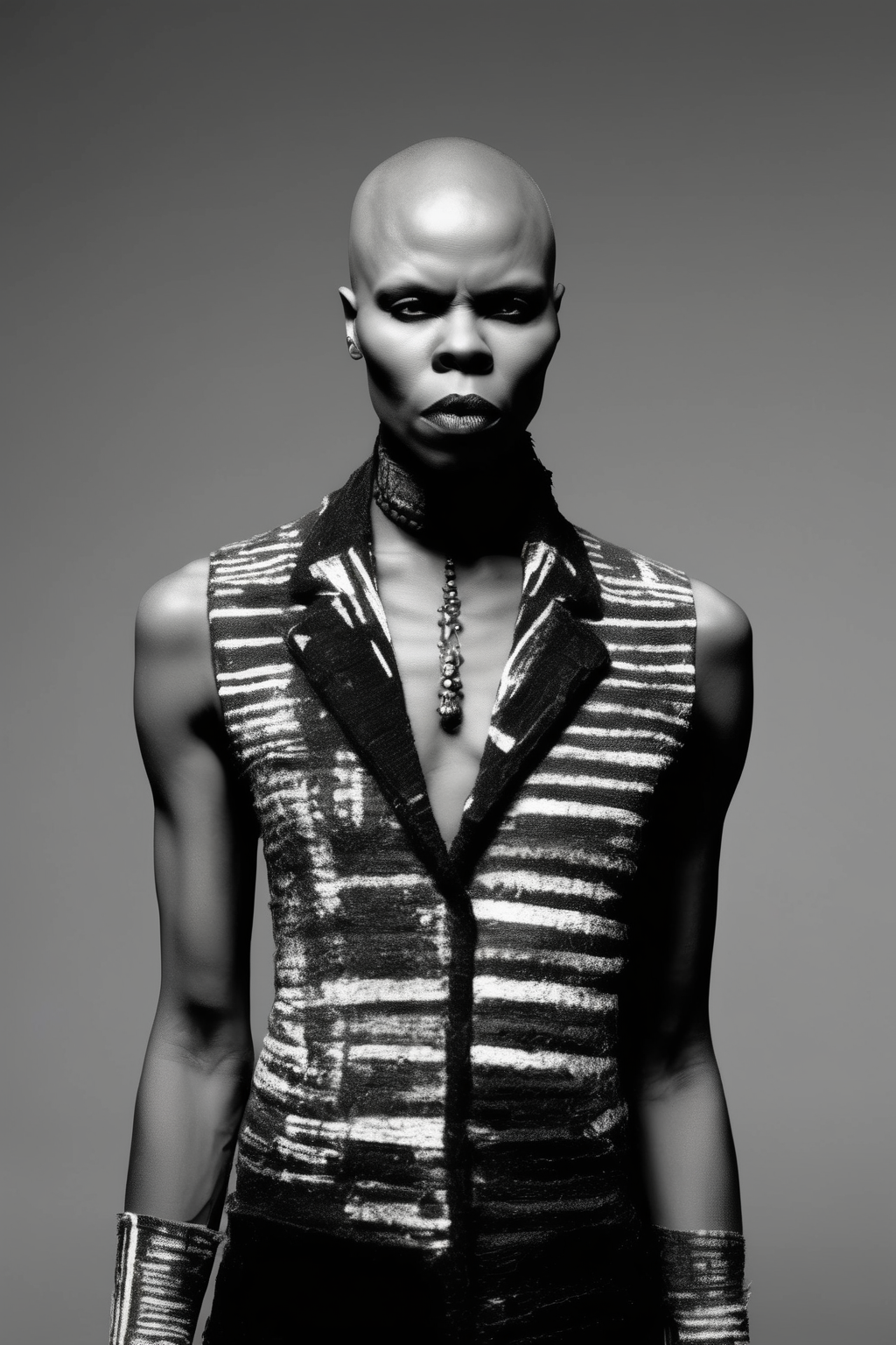 <lora:Zanele Muholi Style:1>Zanele Muholi Style - skunk anansie