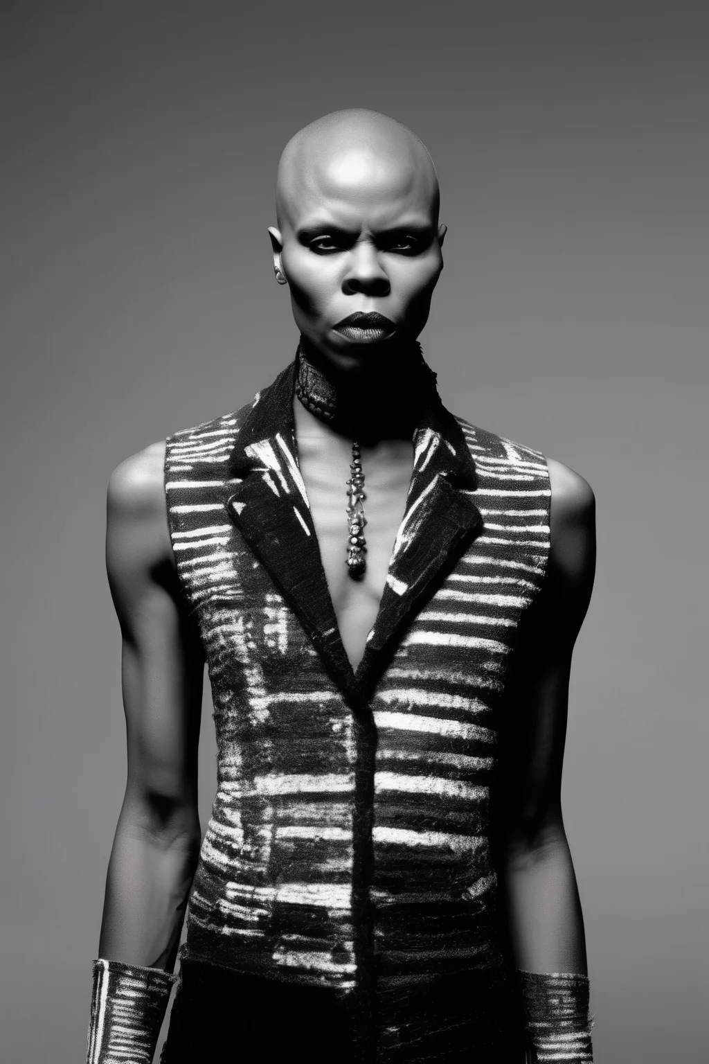 <lora:Zanele Muholi Style:1>Zanele Muholi Style - skunk anansie