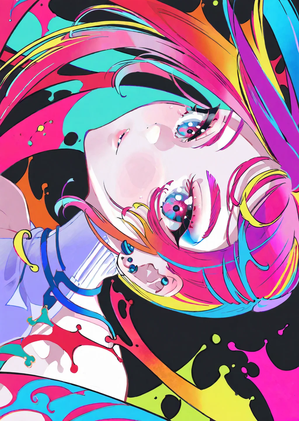 by yoneyama mai, by poire
beautiful girl, age 19, hotpink hair,
piercing eyes
masterpiece, best quality, high quality, highres, absurdres, very detailed, high resolution, sharp, sharp image, 8k, vivid, colorful, stunning, anime, aesthetic
