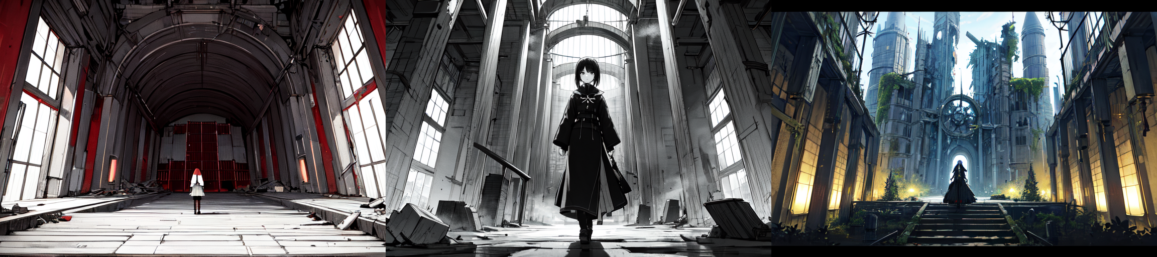 highly insanely detailed, masterpiece, top quality, best quality, highres, 4k, 8k, RAW photo, (very aesthetic, beautiful and aesthetic), 
__lazy-wildcards/subject/env-bg/nihei_tsutomu-blame-env/prompts__, 
<lora:ABARA:0.3>, 
(1girl:1.3), 
solo focus, 
__lazy-wildcards/dataset/background__,âââ
