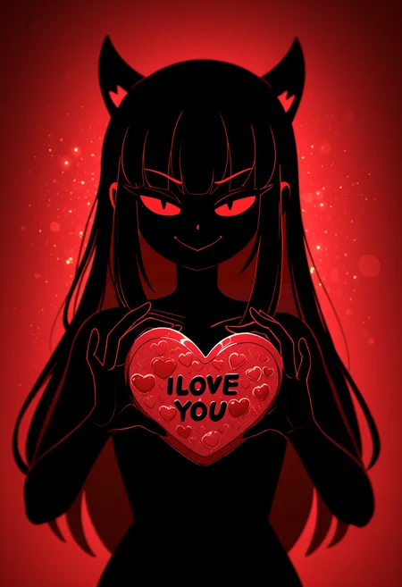 amazing quality, very aesthetic, absurdres, highres, newest, HDR, 8K, high detail RAW color art, intricate details, high contrast, detailed background, (masterpiece, best quality)
BREAK
diives, triangle_mouth, very_long_hair, smug
lens flare, light particles, Valentine's Day Decoration, ((I Love you!:1)), hearts decoration, hearts ballons, hearts chocolate
(depth of field, flat colors, HDR+, sharp focus, sharp shadows, high contrast)
BREAK
\\ Made with ONE FOR ALL checkpoint by Chaos Experience @ https://civitai.com/user/ChaosExperience/ \\
