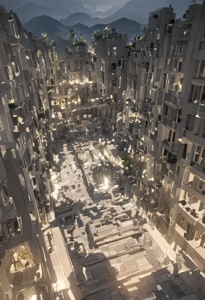 a professional hand sketch of architecture,
(POV view , DOF, first people view from the entrance, low angle shot:1.4),
(Ancient civilization, Alien Prometheus movie scene, dune movie scene:1.5), (The colonial city of the future, in the mist-filled Grand Canyon, on an unknown Earth-like planet, 2 moon on sky, Spaceship flight connects colonies, waterfulls:1.3), (Machu Picchu, a mountain settlement, incredibly spectacular:1.2), (Mario Botta:1.3), (avant-garde, future, reality, science fiction, photorealistic), (modern architecture:1.2), White limestone with black granite, fountain, waterfall, landmark, square, path, narrow street,
(Large Files, Ultra Realistic, 8K, 16k, FHD, HD, VFX, Perfect, Photography, composition, Architecture Sales Photography, Architecture Competition, Ultra High Resolution, Cinematography, High Resolution Image:1.1), (dramatic lighting, direct sunlight, ray tracing, clear shadow:1.2),  (real landscape:1.1), (blurred background:1.0), (urban background, more_details) ,
great lighting, extremely detailed, hillscastel, Neo Classic, Architecture sketch
