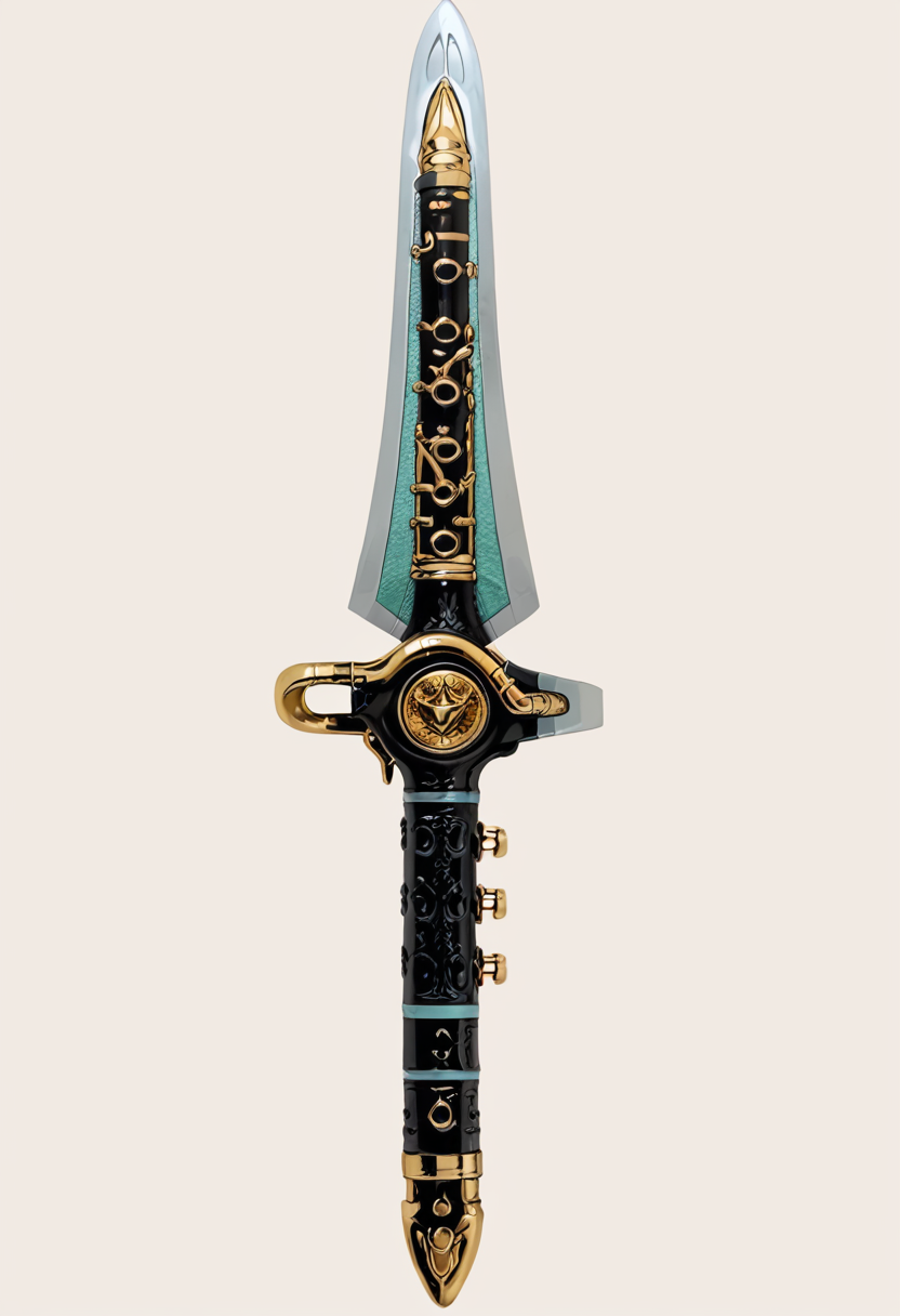 (score_9:0.9),score_8_up,score_7_up,rating_safe,anime style,(zPDXL),<lora:Green Ranger ponyXL v4:0.85>,  simple background, no humans, weapon, white background, dagger