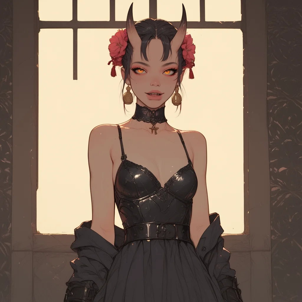 (score_9,score_8_up,score_7_up),1 female freckles, super beautiful, (tiny, slender:1.3),
BREAK
laughing out lout,
(full body, cowboy shot:1),
BREAK
(inside a traditional inn cozy cultural stay:1.3), detailed background,
BREAK
<lora:Oni_Samurai_Girl_Lascalae_wb_mixed_P_FB:0.6>, s4mura1g_lascalae, horns, hair flower, jewelry, (wearing armor:1),
<lora:Sinozick_Style_XL_Pony:1.3>, sinozick style, flat color, dark theme,
,masterpiece,cover, volumetric lighting, vivid colours, zPDXL2,