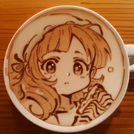 score_9, score_8_up, score_7_up, source_anime, LatteArt, latte art, cup, coffee, food focus, mug, still life, <lora:LatteArt_XLPD:1.2>, monochrome, greyscale, lineart, cake, no humans,