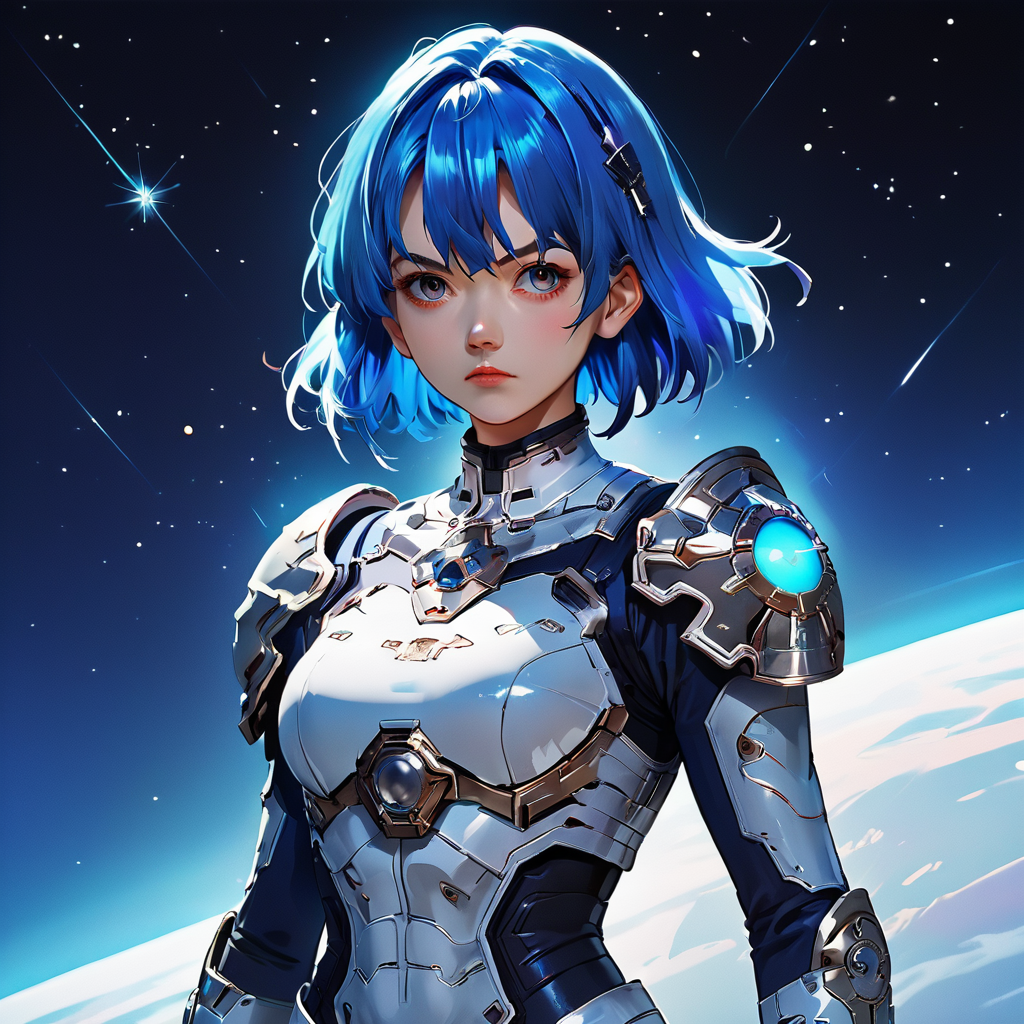 score_9.score_8_up,score_7_up,source_anime,
 <lora:Space_clothes-pony-8:0.6> ,
space_space,
1girl,solo,blue hair,space armor,shoulder armor,futuristic,neon lines glow,