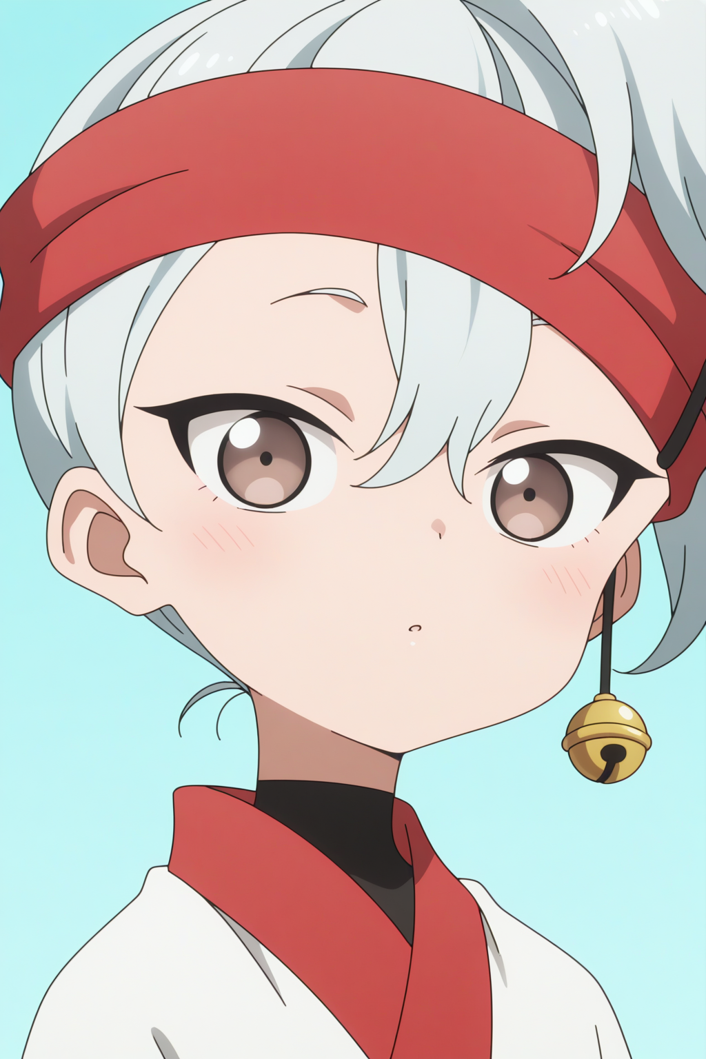 anime coloring, newest, masterpiece, Uikyou, upper body <lora:Kunoichi_Tsubaki_no_Mune_no_Uchi_-_Uikyou_-_illustrious:0.8>