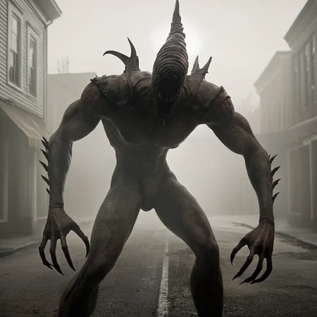 cinematic film still of <lora:perfection style:0.5> <lora:detailed:0.5> perfection detailed
<lora:Sairento Hiru style:1>
In the mysterious New England town of Silent Hill Monsters and Creatures a creature with a large head and claws,wicked,evil,solo,1boy,male focus,artist name,signature,abs,claws , cinematic, supernatural, horror style, Sairento Hiru style, shallow depth of field, vignette, highly detailed, high budget, bokeh, cinemascope, moody, epic, gorgeous, film grain, grainy