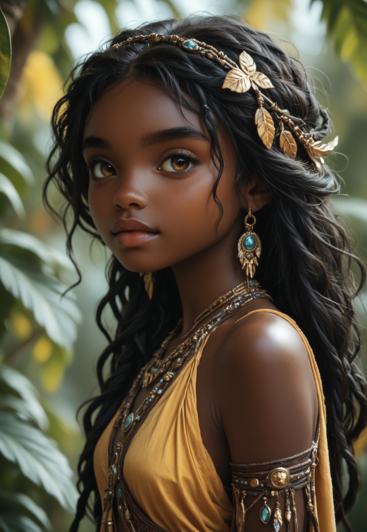 (((score_9, score_8_up, score_7_up, upper body, best frontal view )))
, 
((( highly detailed, masterpiece, perfect, detailed, hd, )))
,
((( Amaramb, dark-skinned female, dark skin, jewelry, long hair, black hair, )))
,
((( 1girl, solo, )))
,
((( Tropical outdoors )))
,
((( ))) 
,
((( )))
,
(((  )))
,
(((  )))
,
()