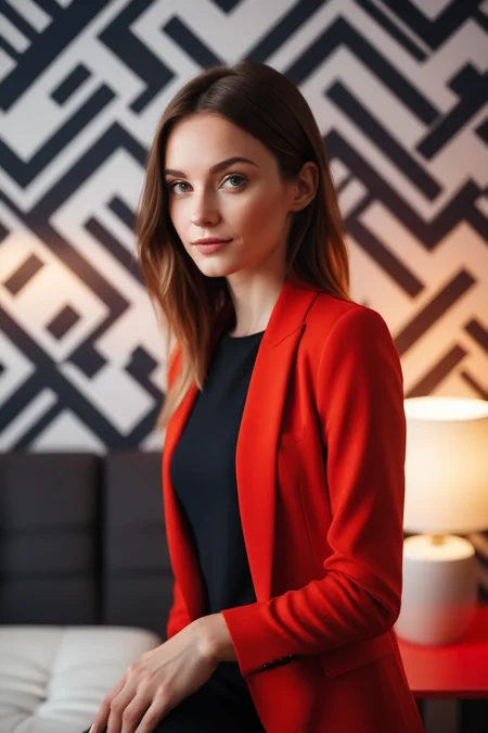 RBW-XL beautiful woman in a modern home, against a wall with wallpaper and furniture
(photorealistic) (bokeh) (best quality) (detailed skin:1.3) (intricate details) (cinematic lighting) (sharp focus)