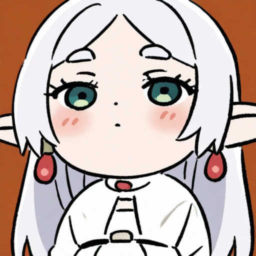 <lora:fufu:1>,, solo,only one person, fufu,frieren,1girl,pointy ears,jewelry,earrings,green eyes,elf,long hair,dress,white hair,white dress,parted bangs,drop earrings,blush,chibi,