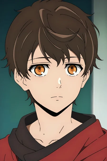 score_9, score_8_up, score_7_up, source_anime, rating_safe, intricate details, (photorealistic:0.6), looking at viewer, depth of field, 1boy, solo, male focus, <lora:twenty-fifth_bam_pony:0.96>, twenty-fifth_bam, brown hair, orange eyes, short hair, , , , <lora:sdxl_lightning_8step_lora:1>