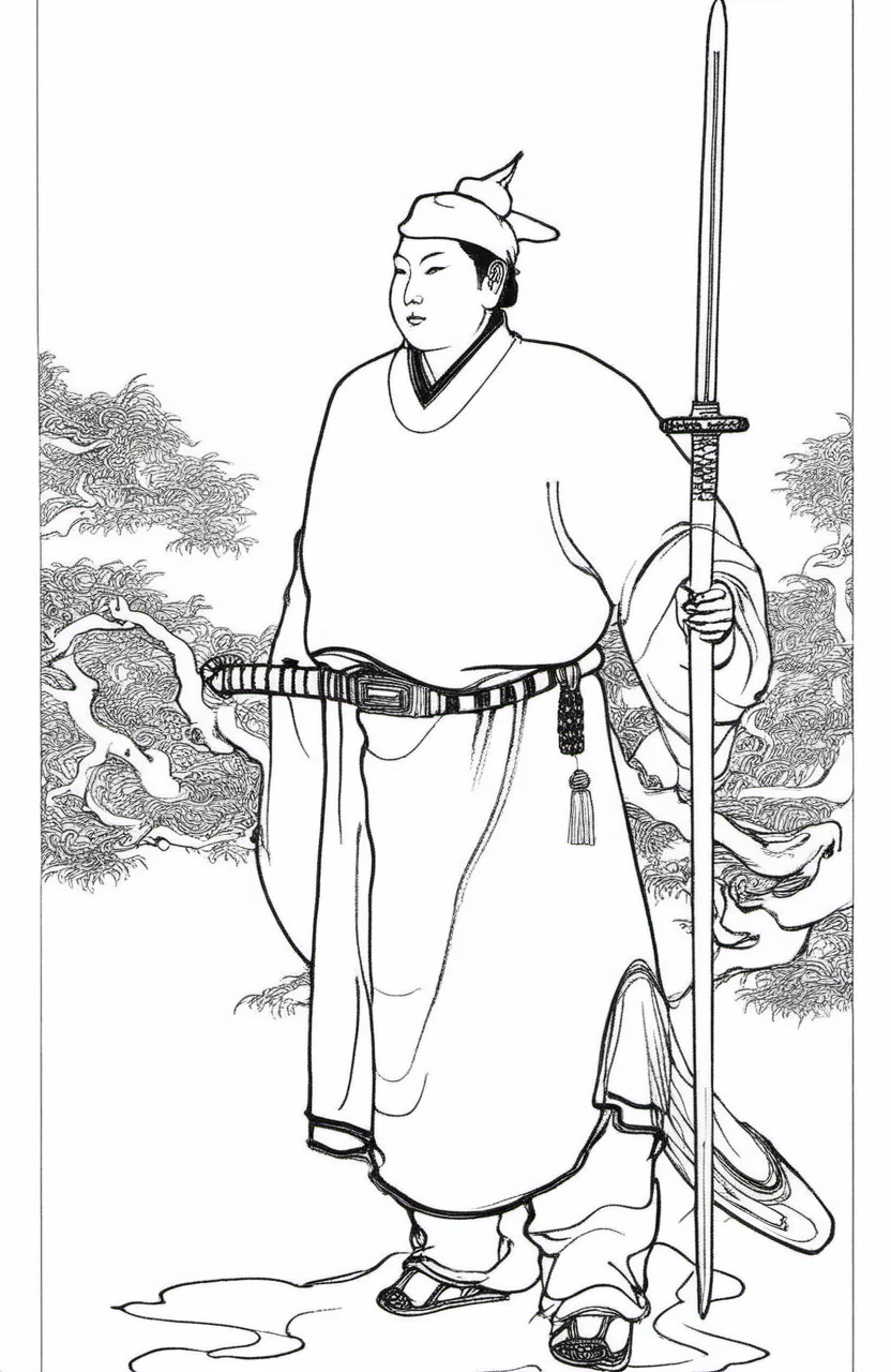 chinese lineart, 1boy, Officer, sword
<lora:å½ç»çº¿æé£T1:0.6>