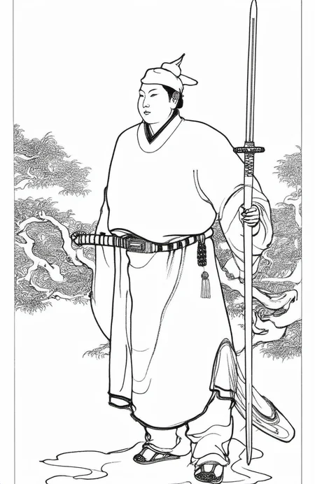 chinese lineart, 1boy, Officer, sword
<lora:å½ç»çº¿æé£T1:0.6>
