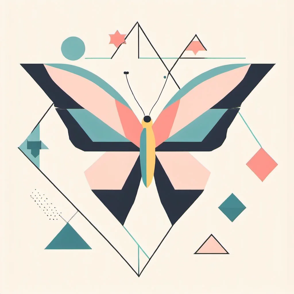 Geometric butterfly  <lora:[XL]Geometric_animal:1>