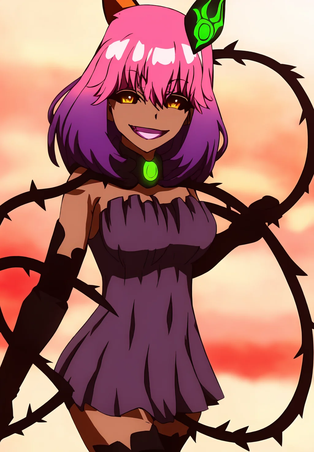 <lora:Mayura_Kegare:0.8>, Mayura_Kegare, 1girl, solo, smile,