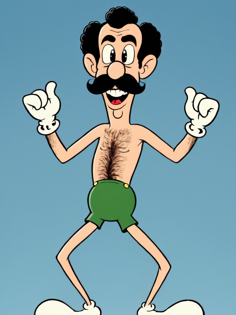 (rubber_hose_character:1) <lora:RubberHose_Characters_SDXL_v1:1>,cartoon, borat, noodle_limbs