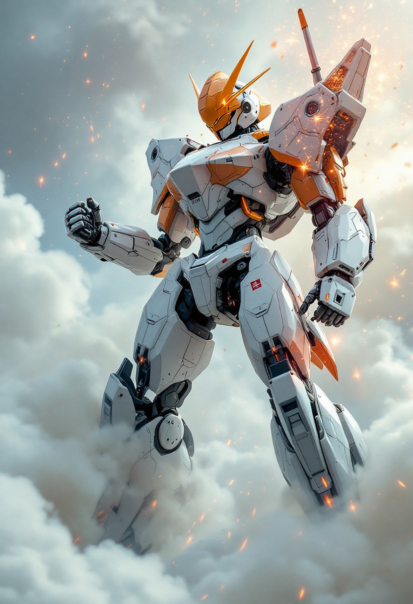 Unrealistic, transcendent images of the Robot Wars era that will soon come. 
(A large  flag  of  boob missile Detachable launcher and big cleavagr brown breast is shown to viewers.:1.8)(forcus breast nipple  missiles flying with white smoke and spraying orange sparkles:1.7)
Powered suit made entirely Detachable Fake double breasts take off body are continuous shooting enabled electromagnetically levitated by super-electromagnetic technology.
The way it looks is just like a mine.
(Floating breast missiles:1.7)(The veins in the boob area glow orange, purple and blue like a dragon's veins, scattering active missiles of concentrated and converged energy.:1.7)
The best and supreme boob missile created from the sharp technical theory that detachable boobs should be deployed on the premise that it is already a weapon.The boobs fly toward the enemy. The boob-missile rocket launcher is her ultimate weapon, a torpedo-shaped missile about 30 centimeters in diameter that shoots out from her side-open chest at the speed of sound. It is the future technology of robotics in which the cleavage opens wide, and the last hope of mankind that is concentrated in the breast by gathering the best of orparts and lost technology.